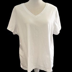 Woman Within plain white tee